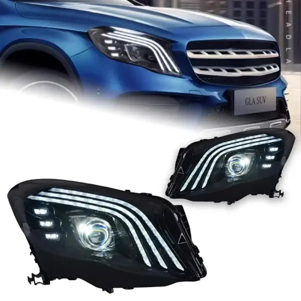 Car Styling Head Lamp for Benz GLA Headlights 2015-2019 GLA200 GLA180 LED Headlight LED DRL