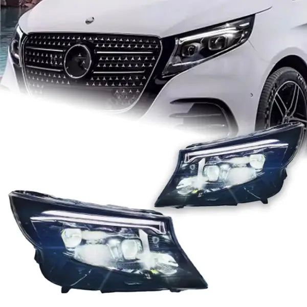 Car Styling Head Lamp for Benz Vito Headlights 2016-2023 W447 LED Headlight LED DRL Projector Lens Dynamic