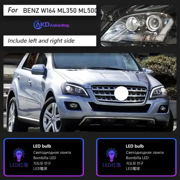 Car Styling Head Lamp for Benz W164 Headlights 2009-2012 ML350 ML400 ML500 LED Headlight DRL Signal