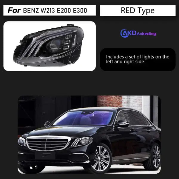 Car Styling Head Lamp for BENZ W213 Headlights 2016-2019 E200 E300 E260 E350 LED Headlight DRL Hid Bi Xenon