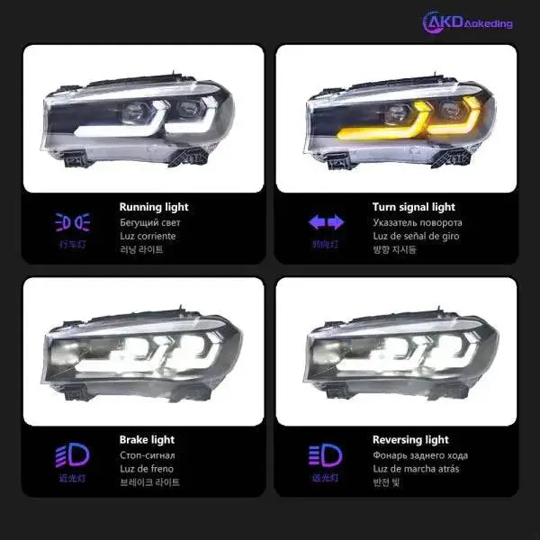 Car Styling Head Lamp for BMW X5 F15 Headlights 2014-2018