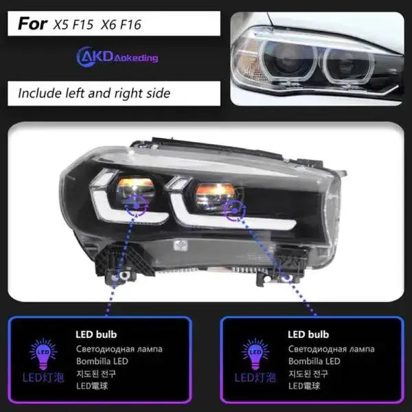 Car Styling Head Lamp for BMW X5 F15 Headlights 2014-2018