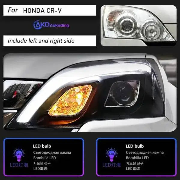 Car Styling Head Lamp for CR-V Headlights 2007-2011 CRV LED