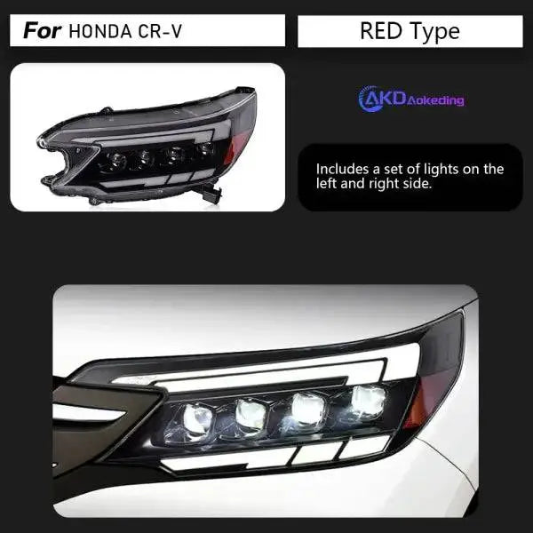 Car Styling Head Lamp for CR-V Headlights 2012-2014 LED