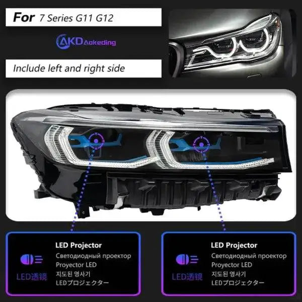 Car Styling Head lamp light for 7 Series G12 G11 LED