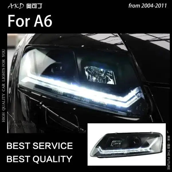 Car Styling Head lamp light for A6 Headlights 2004-2011 A6