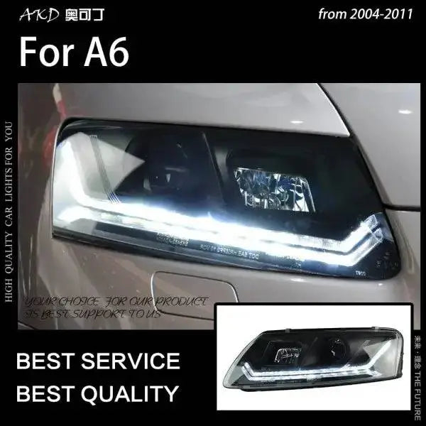 Car Styling Head lamp light for A6 Headlights 2004-2011 A6