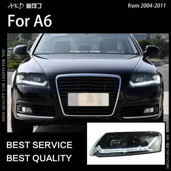 Car Styling Head lamp light for A6 Headlights 2004-2011 A6