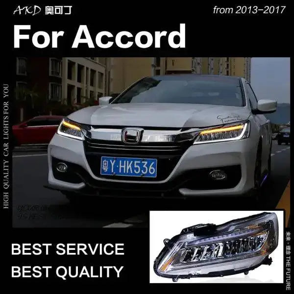 Car Styling Head lamp light for Accord Headlights 2016-2018