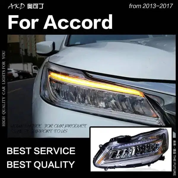 Car Styling Head lamp light for Accord Headlights 2016-2018