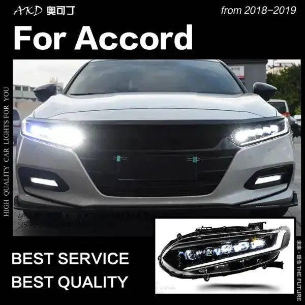 Car Styling Head lamp light for Accord Headlights 2018-2019