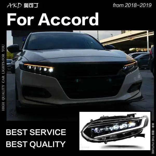 Car Styling Head lamp light for Accord Headlights 2018-2019