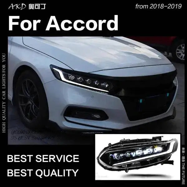 Car Styling Head lamp light for Accord Headlights 2018-2019