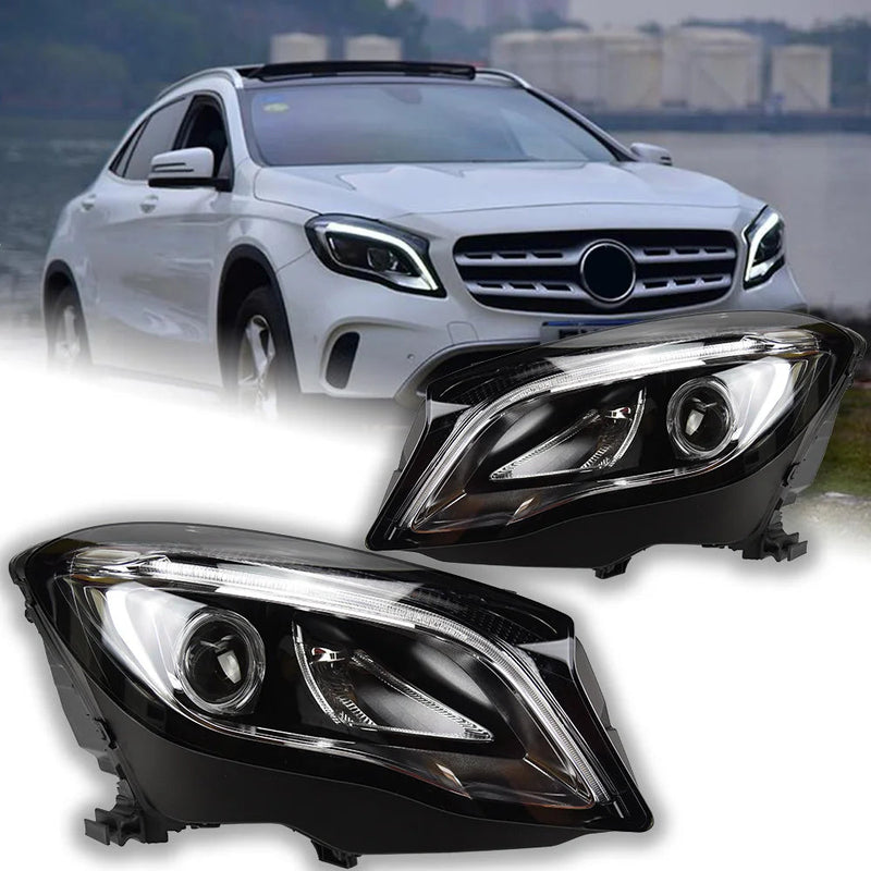 Car Styling Head Lamp for Benz GLA Headlights 2015-2019 GLA200 GLA180 LED Headlight LED DRL Hid Bi Xenon