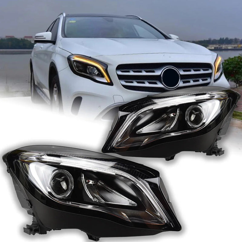 Car Styling Head Lamp for Benz GLA Headlights 2015-2019 GLA200 GLA180 LED Headlight LED DRL Hid Bi Xenon