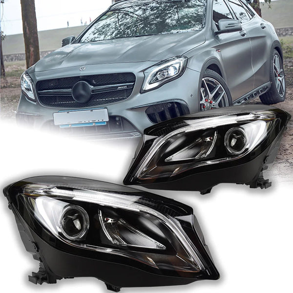 Car Styling Head Lamp for Benz GLA Headlights 2015-2019 GLA200 GLA180 LED Headlight LED DRL Hid Bi Xenon