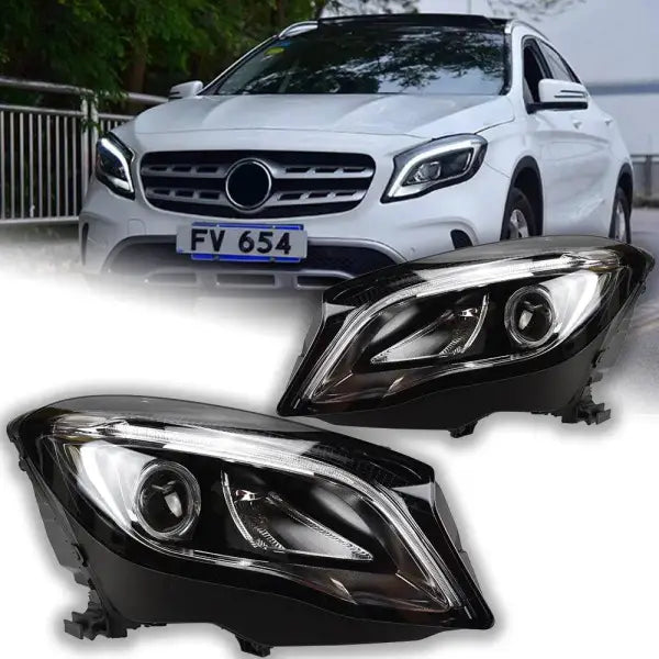 Car Styling Head lamp light for Benz GLA Headlights