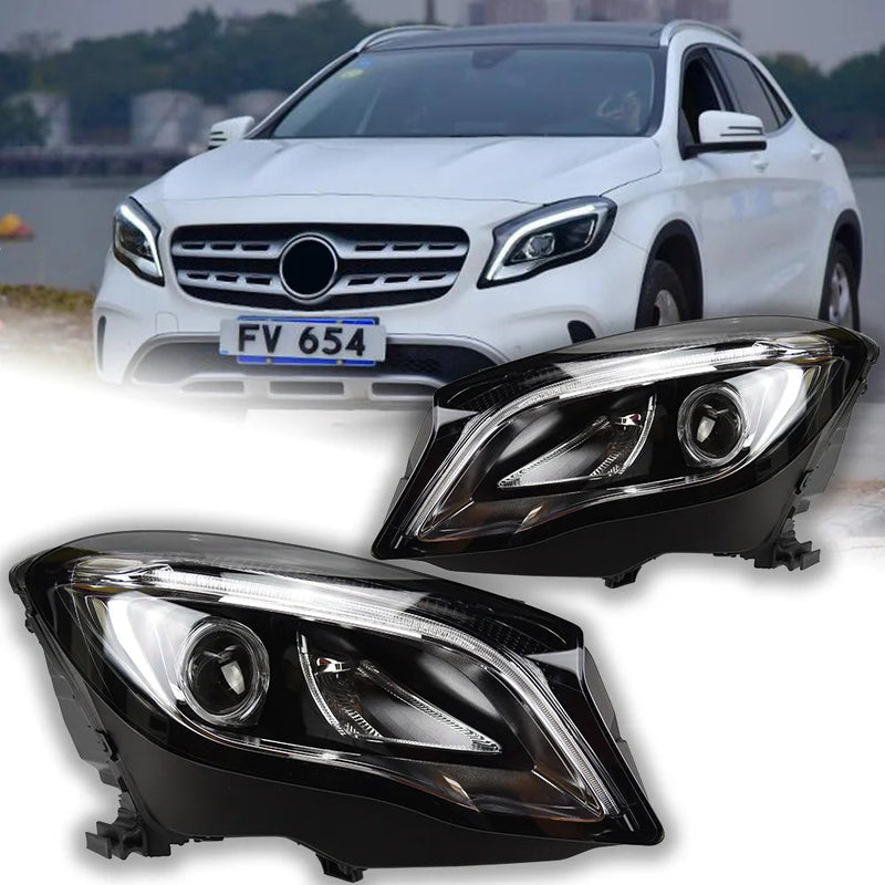 Car Styling Head Lamp for Benz GLA Headlights 2015-2019 GLA200 GLA180 LED Headlight LED DRL Hid Bi Xenon