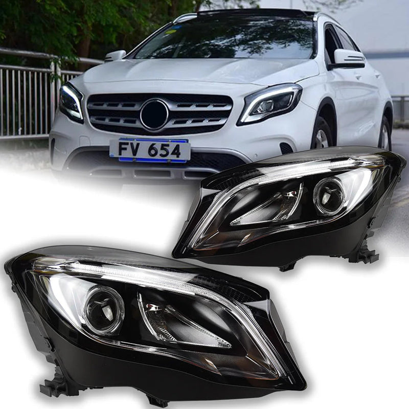 Car Styling Head Lamp for Benz GLA Headlights 2015-2019 GLA200 GLA180 LED Headlight LED DRL Hid Bi Xenon