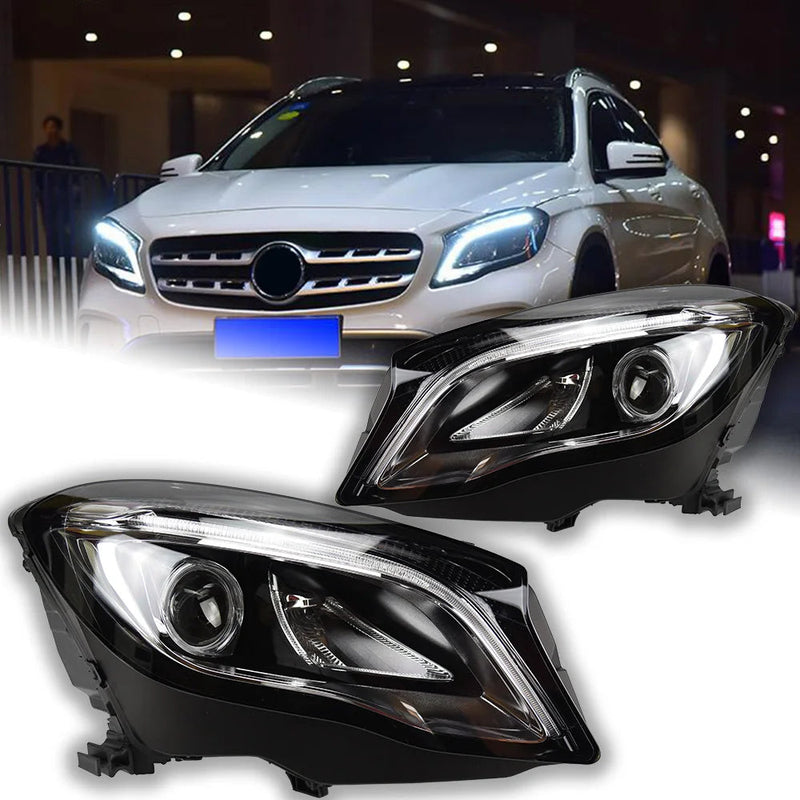 Car Styling Head Lamp for Benz GLA Headlights 2015-2019 GLA200 GLA180 LED Headlight LED DRL Hid Bi Xenon