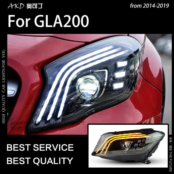 Car Styling Head Lamp for Benz GLA200 Headlights 2015-2019 GLA250 GLA300 LED Headlight LED DRL Hid Bi Xenon