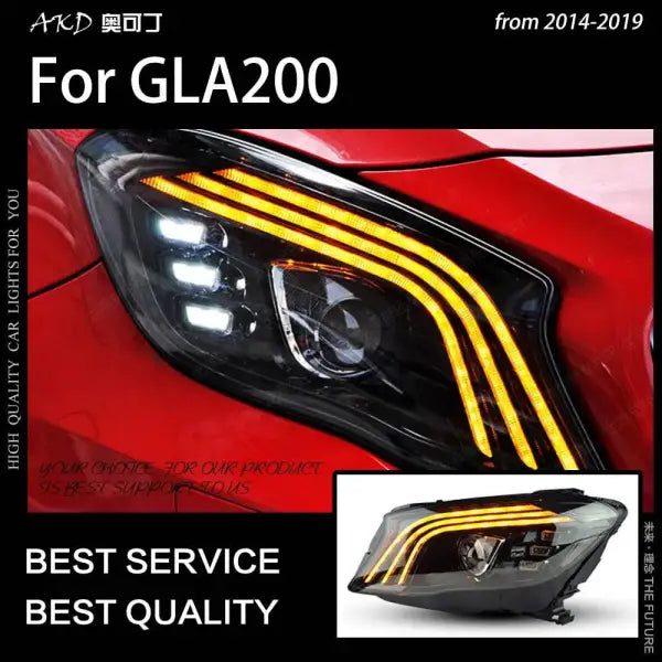 Car Styling Head lamp light for Benz GLA200 Headlights