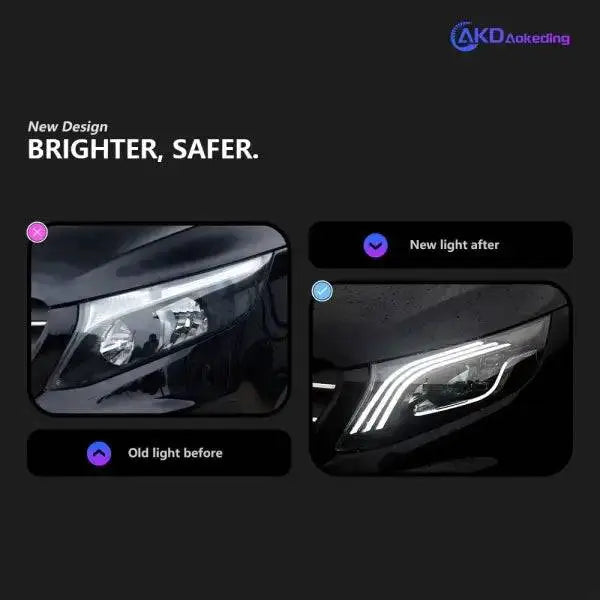 Car Styling Head lamp light for Benz Vito Headlights