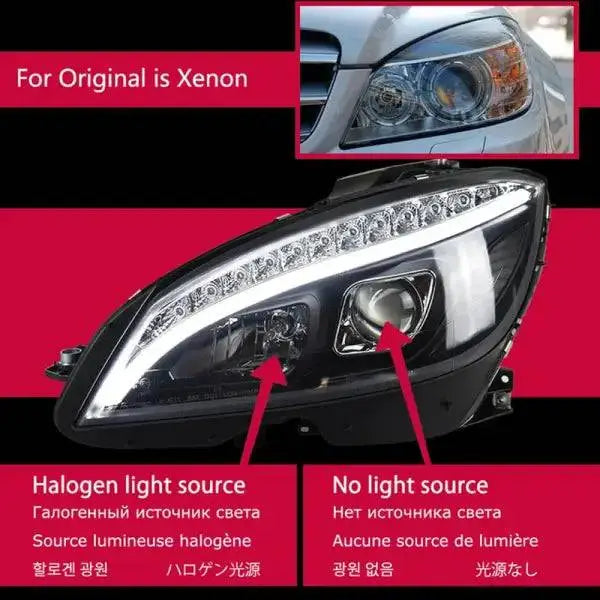 Car Styling Head lamp light for Benz W204 Headlights