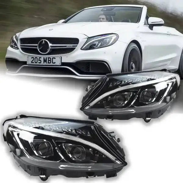 Car Styling Head lamp light for Benz W205 Headlights