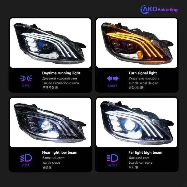 Car Styling Head lamp light for Benz W221 Headlights