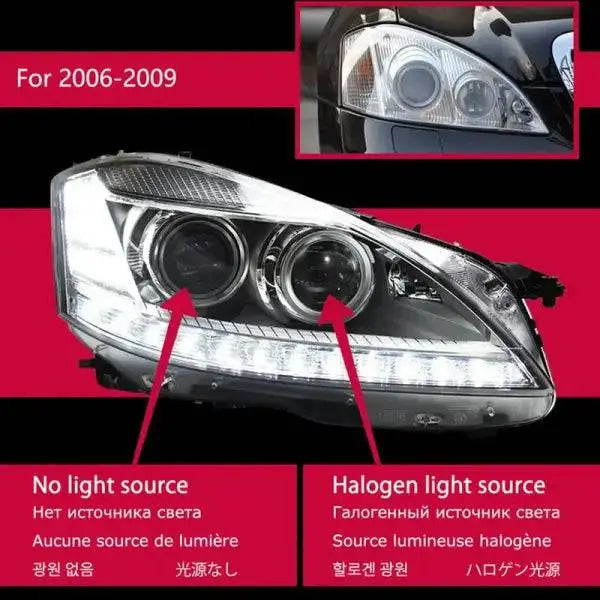 Car Styling Head lamp light for Benz W221 Headlights