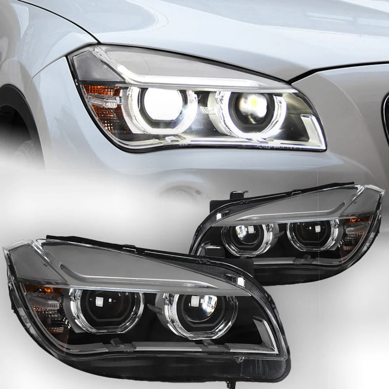 Car Styling Head Lamp for BMW X1 E84 Headlights 2011-2015 LED Headlight Angel Eye DRL Hid Bi Xenon Automotive