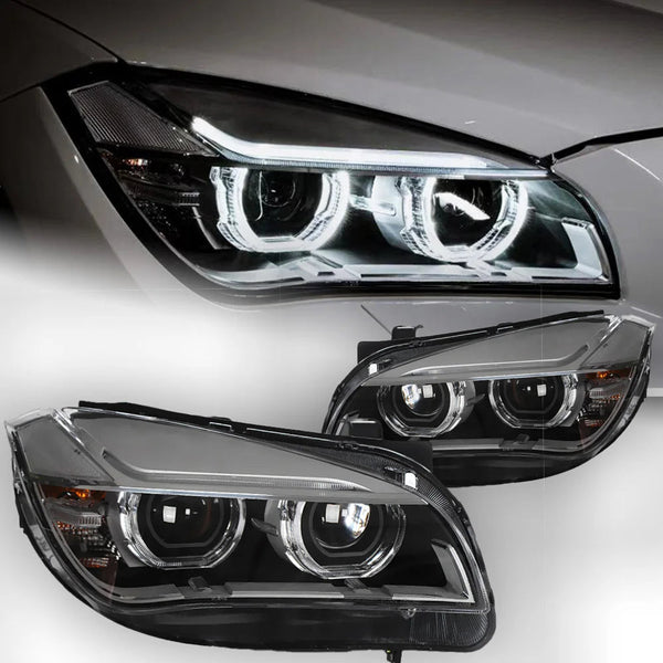 Car Styling Head Lamp for BMW X1 E84 Headlights 2011-2015 LED Headlight Angel Eye DRL Hid Bi Xenon Automotive
