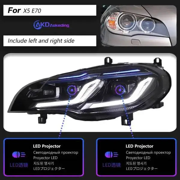 Car Styling Head lamp light for BMW X5 E70 Headlights