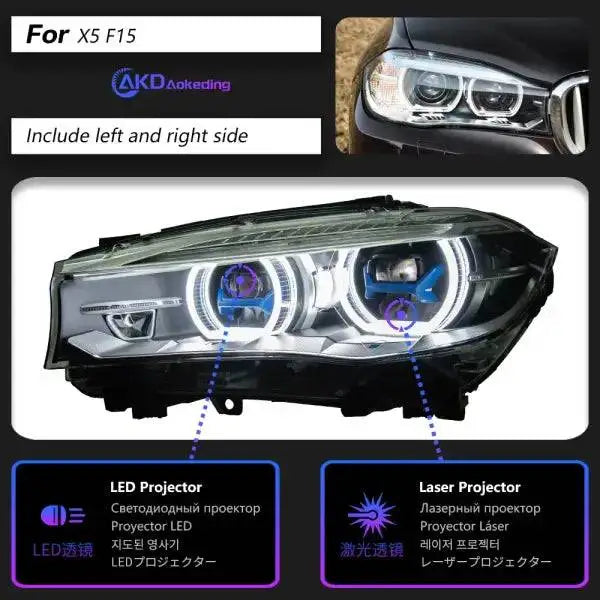 Car Styling Head lamp light for BMW X5 F15 Headlights