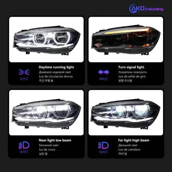 Car Styling Head lamp light for BMW X5 F15 Headlights