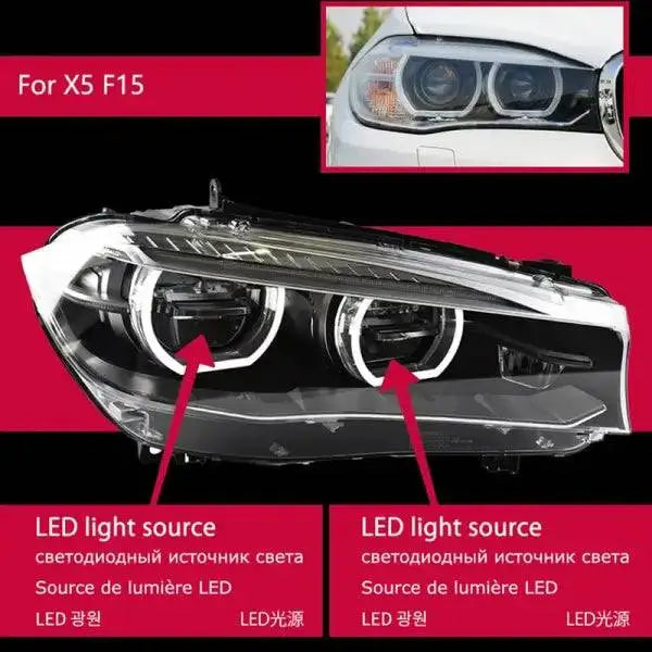 Car Styling Head lamp light for BMW X5 F15 Headlights