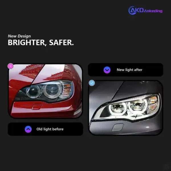 Car Styling Head lamp light for BMW X6 Headlights 2007-2013