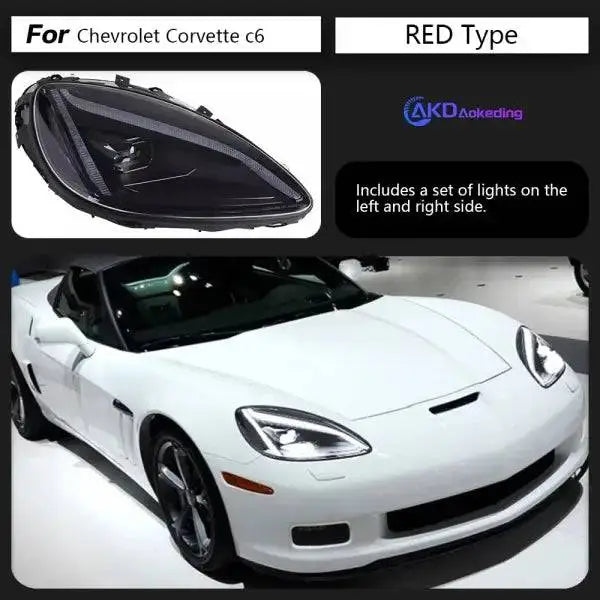 Car Styling Head lamp light for Chevrolet Corvette C6