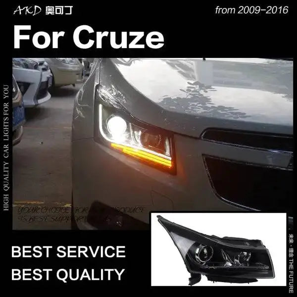 Car Styling Head lamp light for Chevrolet Cruze Headlight