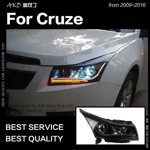 Car Styling Head lamp light for Chevrolet Cruze Headlight