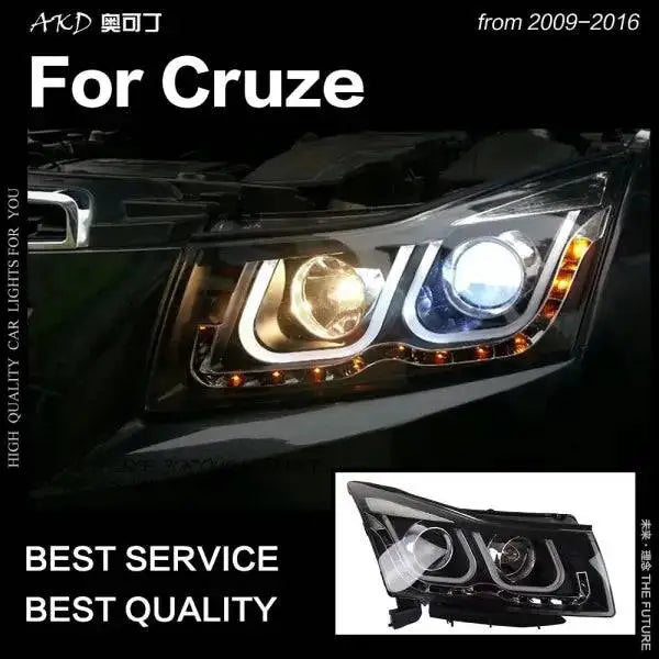 Car Styling Head lamp light for Chevrolet Cruze Headlights