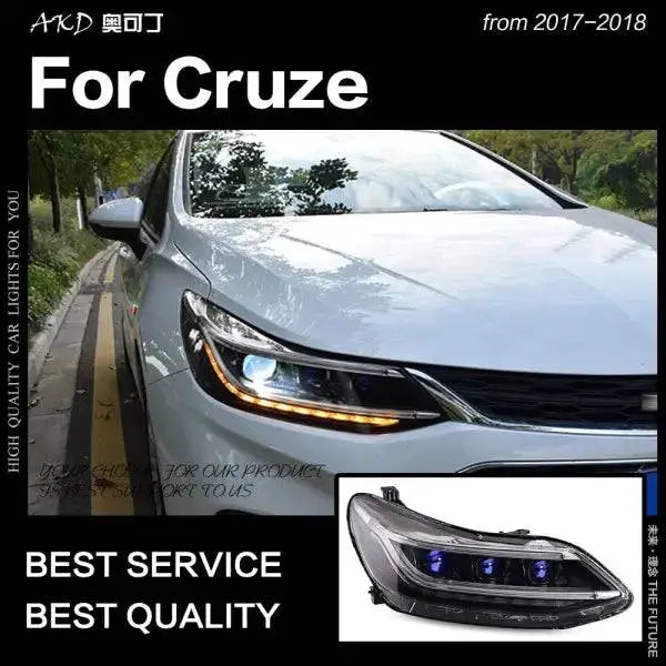 Car Styling Head lamp light for Chevrolet Cruze Headlights