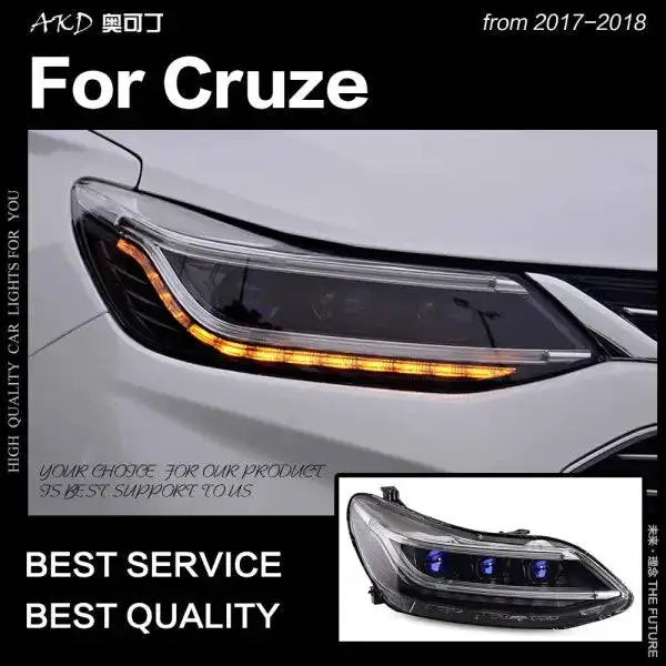 Car Styling Head lamp light for Chevrolet Cruze Headlights