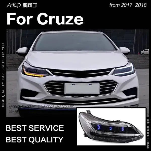 Car Styling Head lamp light for Chevrolet Cruze Headlights