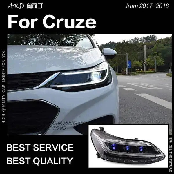 Car Styling Head lamp light for Chevrolet Cruze Headlights