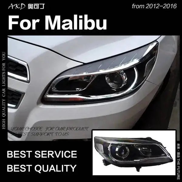 Car Styling Head lamp light for Chevrolet Malibu Headlights