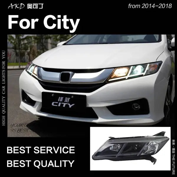 Car Styling Head lamp light for City LED Headlight