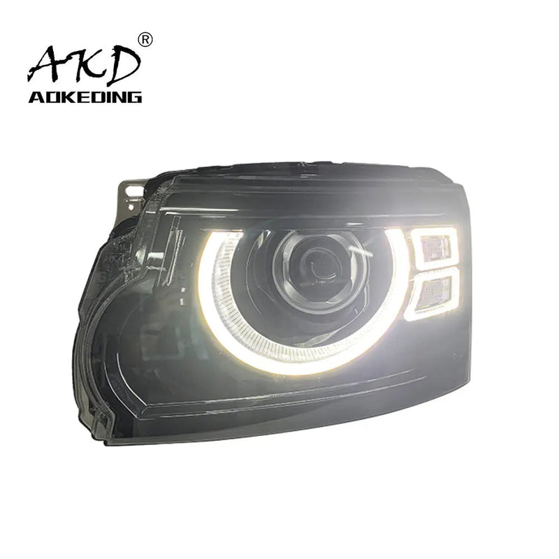 Car Styling Head Lamp for Discovery Headlights 2010-2017 Discovery 4 LED Headlight DRL Angel Eye Projector Lens Beam