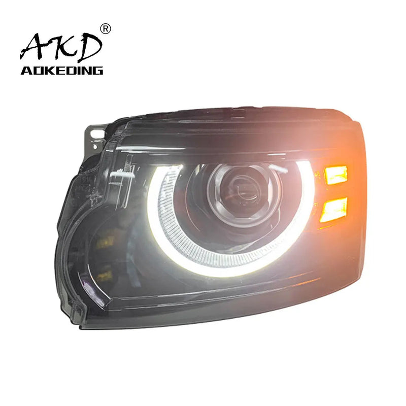 Car Styling Head Lamp for Discovery Headlights 2010-2017 Discovery 4 LED Headlight DRL Angel Eye Projector Lens Beam